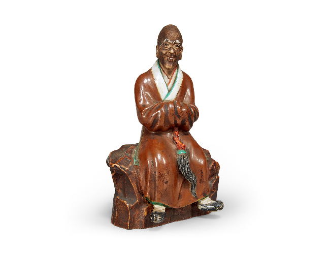 民國(guó)    紫金釉羅漢